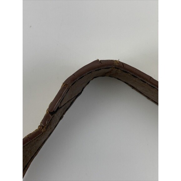 Hobo Foldover Flat Crossbody Yellow Leather Purse Zip Long Medium Lightweight - Picture 10 of 13